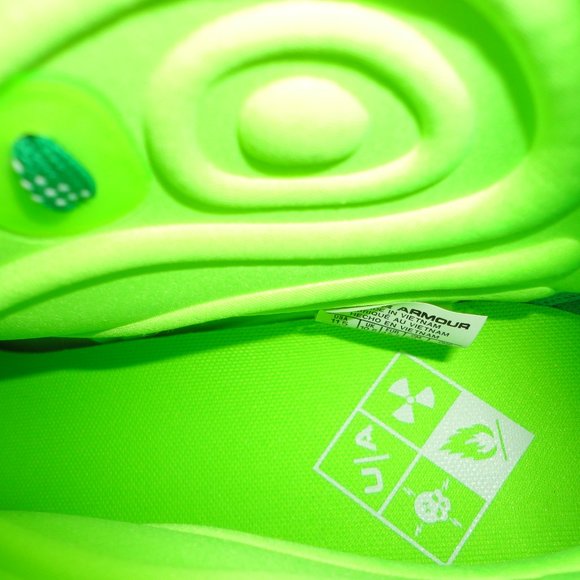 UNDER ARMOUR Green & White "Oregon Ducks" Lux 2.0 Football Cleats Size 11.5 - Picture 6 of 7